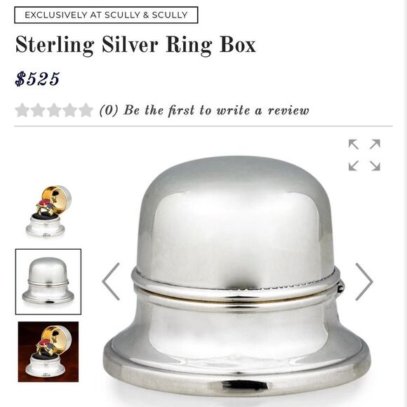 Scully & Scully Sterling Silver Ring Box - Picture 2 of 6